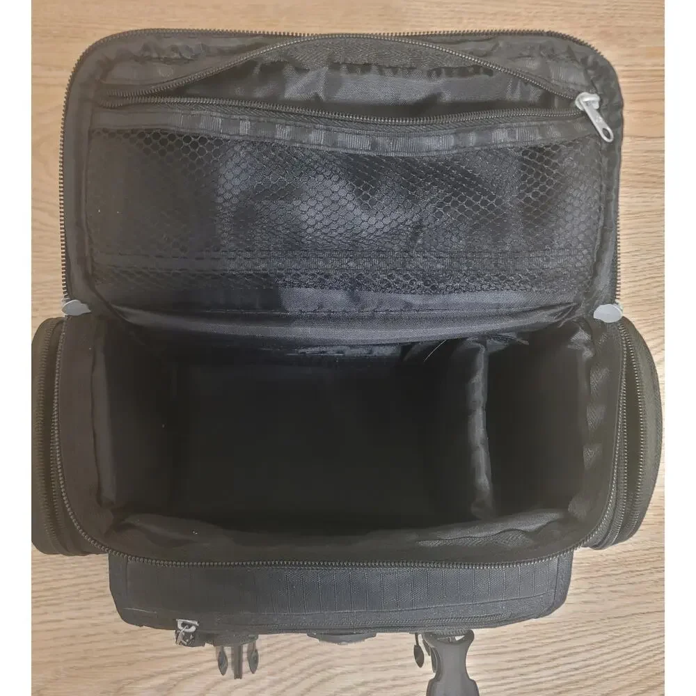 Samsonite Nylon Padded Crossbody Sporty Camera Bag 6 Pocket Black Pre-owned